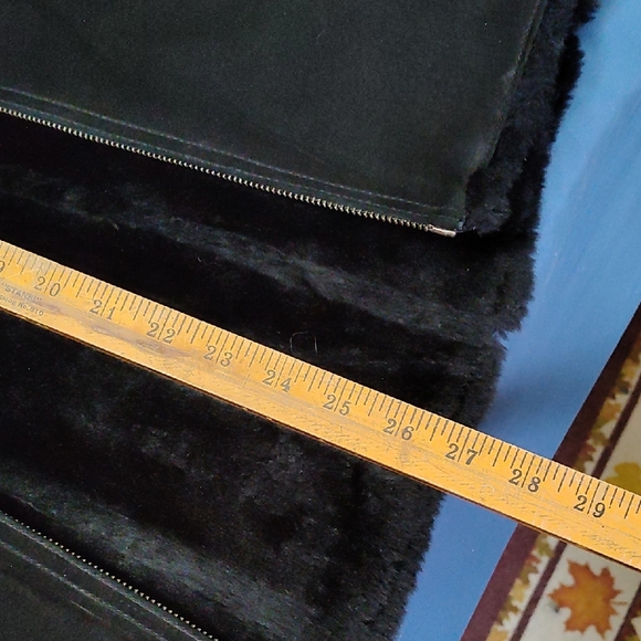 Sonoma Black Faux Fur Lined Leather Jacket - Picture 9 of 11